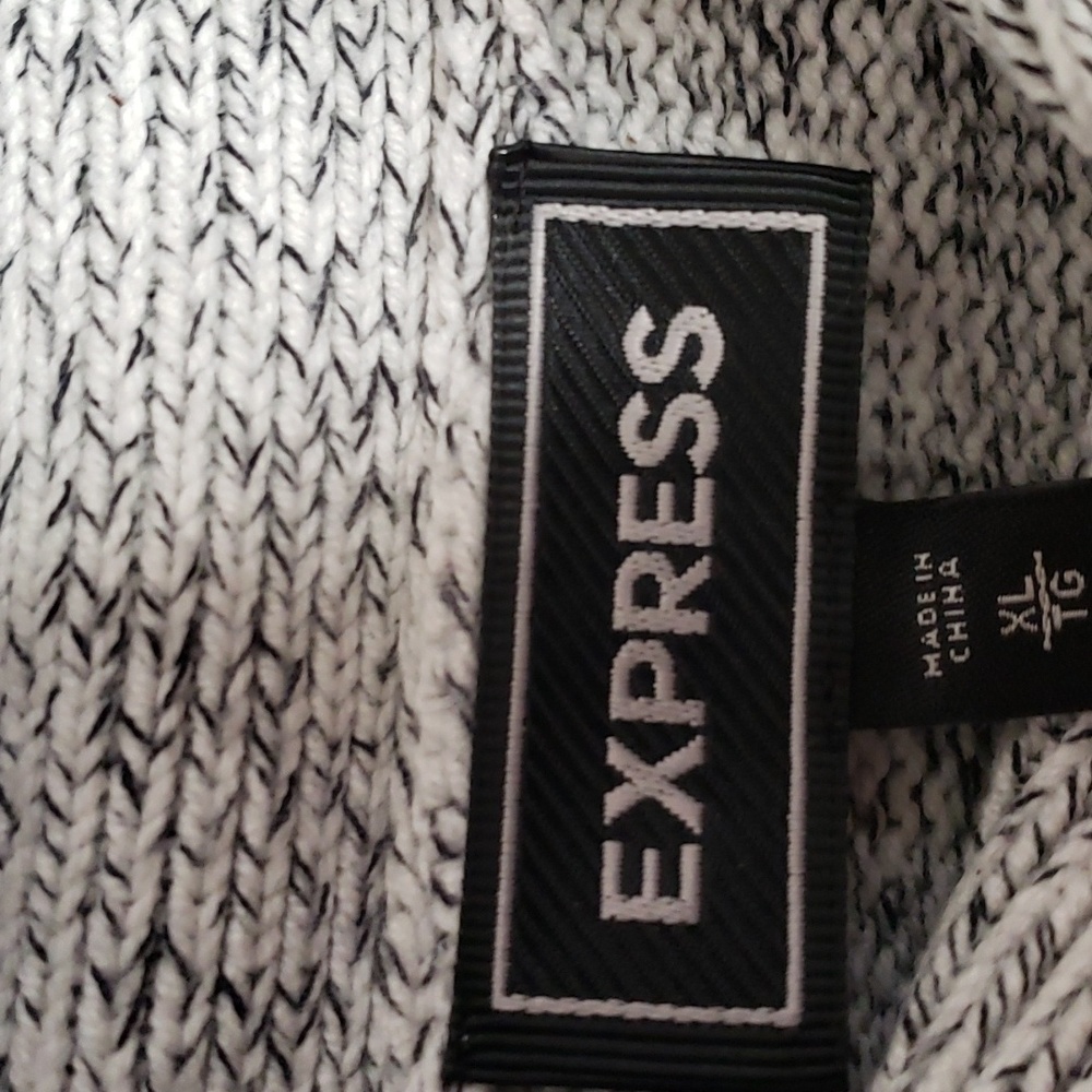 Express Mens Cowl Neck Knit Pullover Sweater - Picture 7 of 9